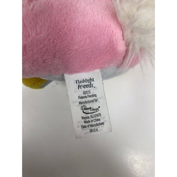 Flashlight Friends UNICORN Pink White 10in Plush Bedtime Buddy Sleepover Fun '13 - Picture 5 of 8